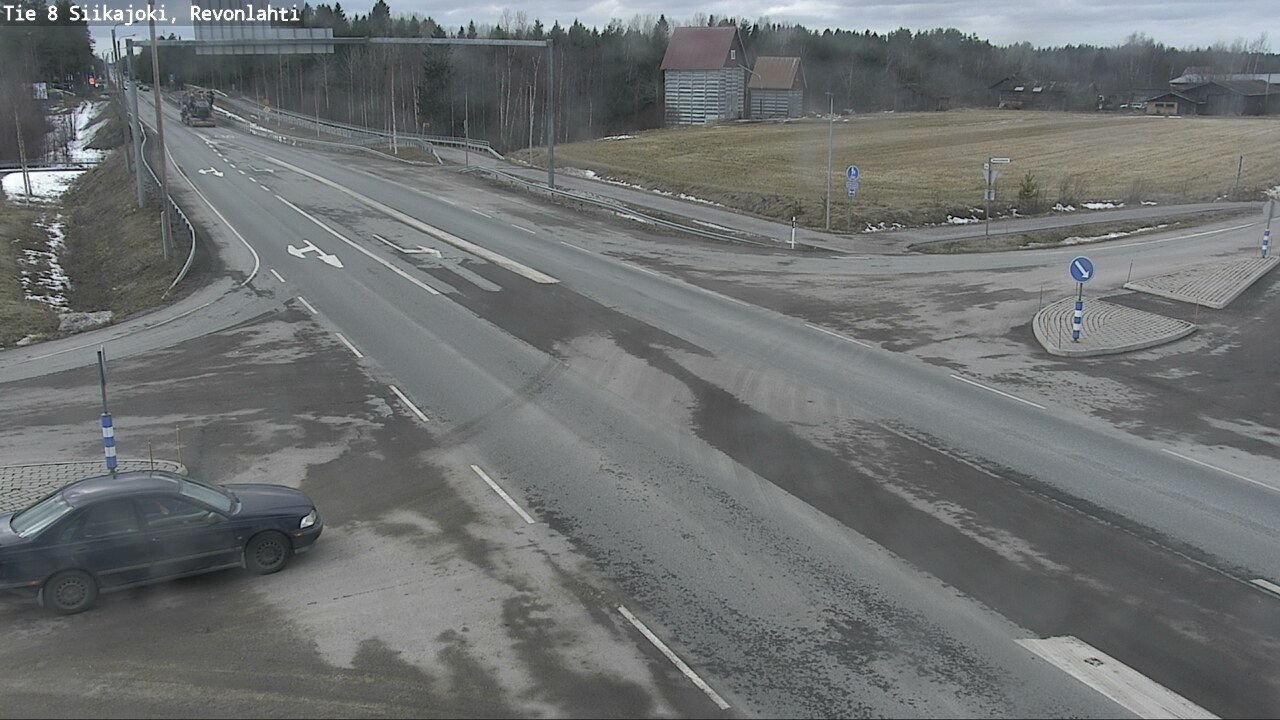 Weather Camera Image Road 8 Siikajoki, Revonlahti, Siikajoki, Pohjois-Pohjanmaa