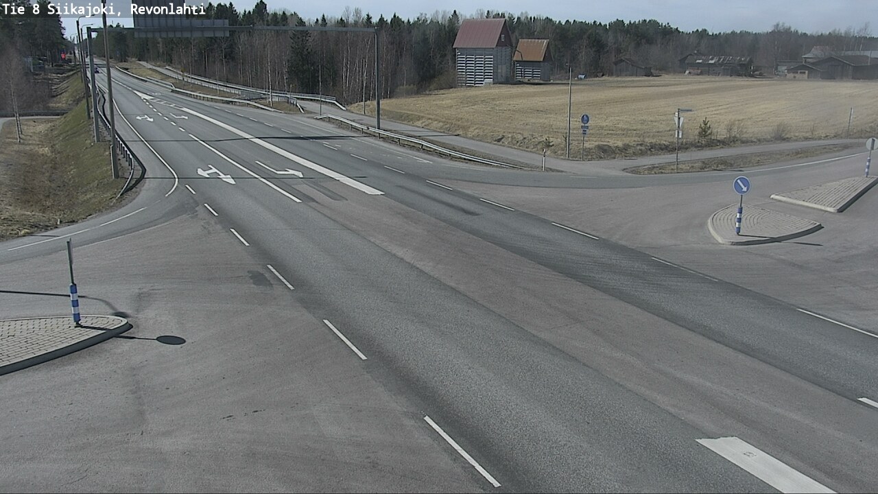 Weather Camera Image Väg 8 Siikajoki, Revolax, Siikajoki, Pohjois-Pohjanmaa
