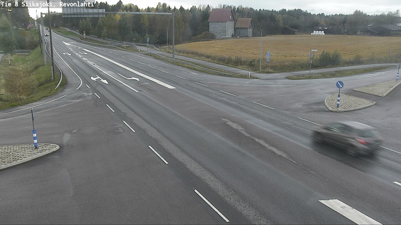 Weather Camera Image Road 8 Siikajoki, Revonlahti, Siikajoki, Pohjois-Pohjanmaa
