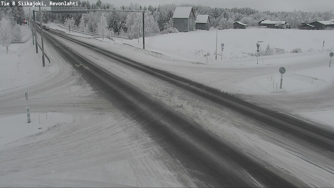 Weather Camera Image Road 8 Siikajoki, Revonlahti, Siikajoki, Pohjois-Pohjanmaa