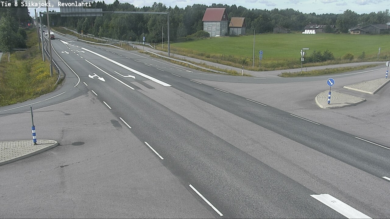 Weather Camera Image Road 8 Siikajoki, Revonlahti, Siikajoki, Pohjois-Pohjanmaa