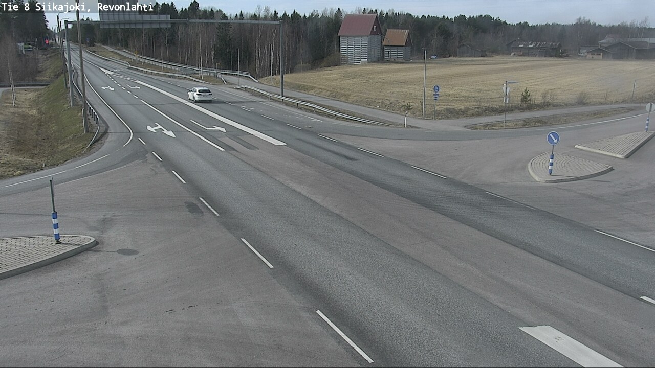 Weather Camera Image Road 8 Siikajoki, Revonlahti, Siikajoki, Pohjois-Pohjanmaa