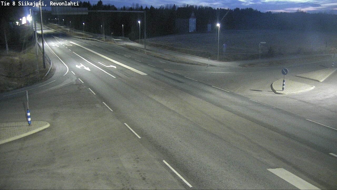 Weather Camera Image Väg 8 Siikajoki, Revolax, Siikajoki, Pohjois-Pohjanmaa