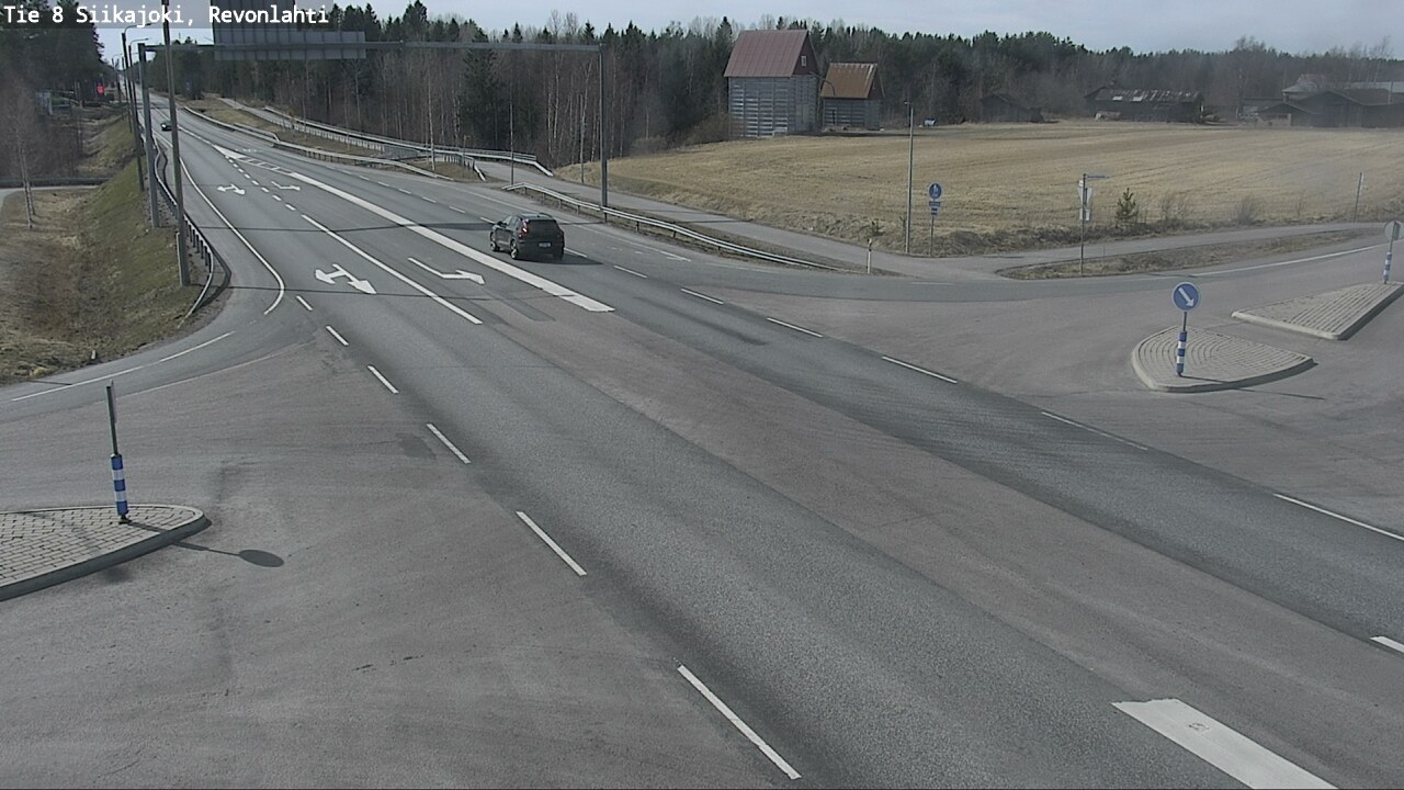 Weather Camera Image Väg 8 Siikajoki, Revolax, Siikajoki, Pohjois-Pohjanmaa