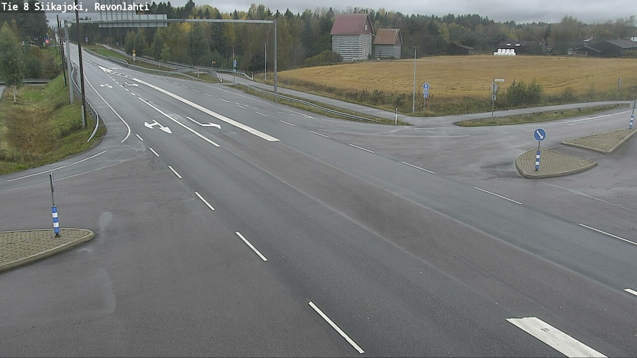 Weather Camera Image Väg 8 Siikajoki, Revolax, Siikajoki, Pohjois-Pohjanmaa