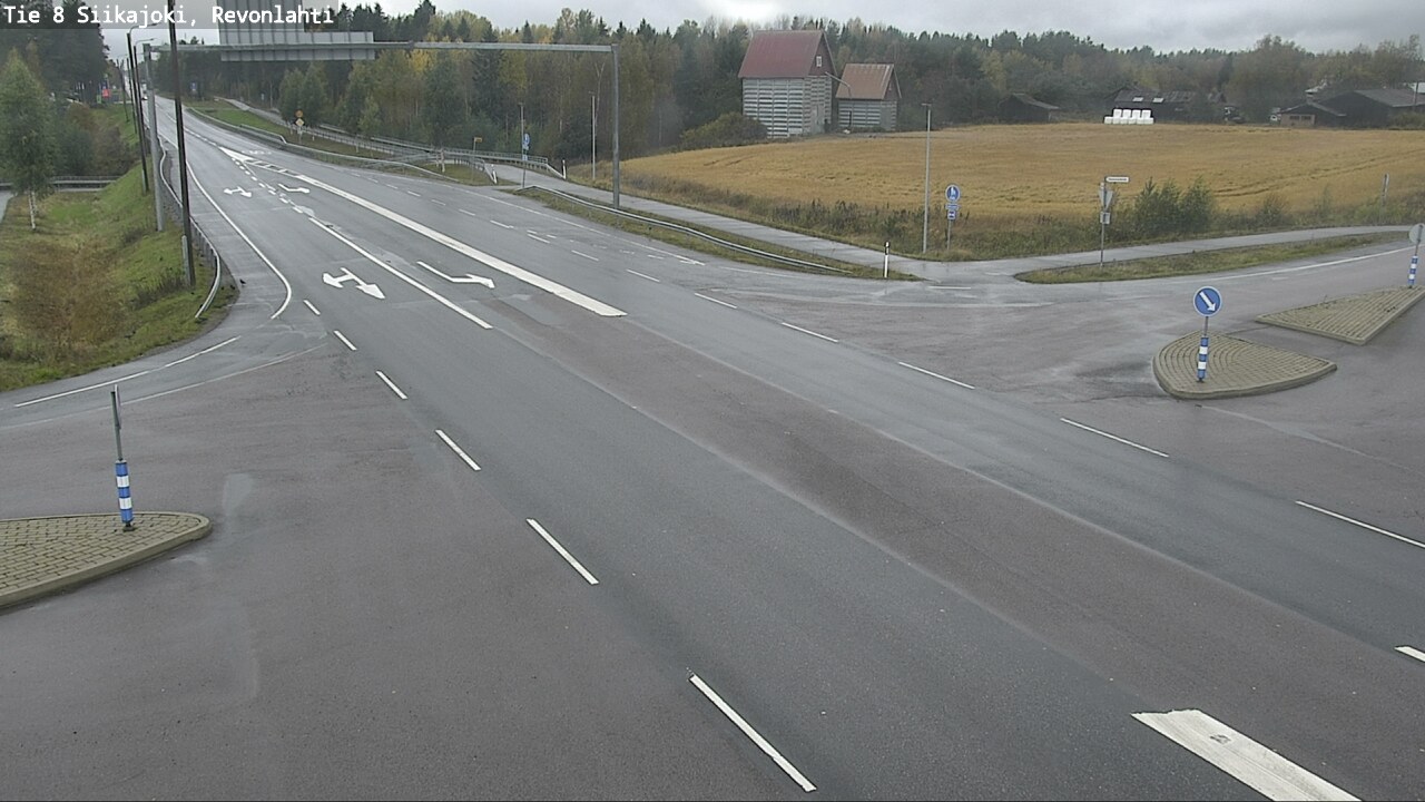 Weather Camera Image Väg 8 Siikajoki, Revolax, Siikajoki, Pohjois-Pohjanmaa