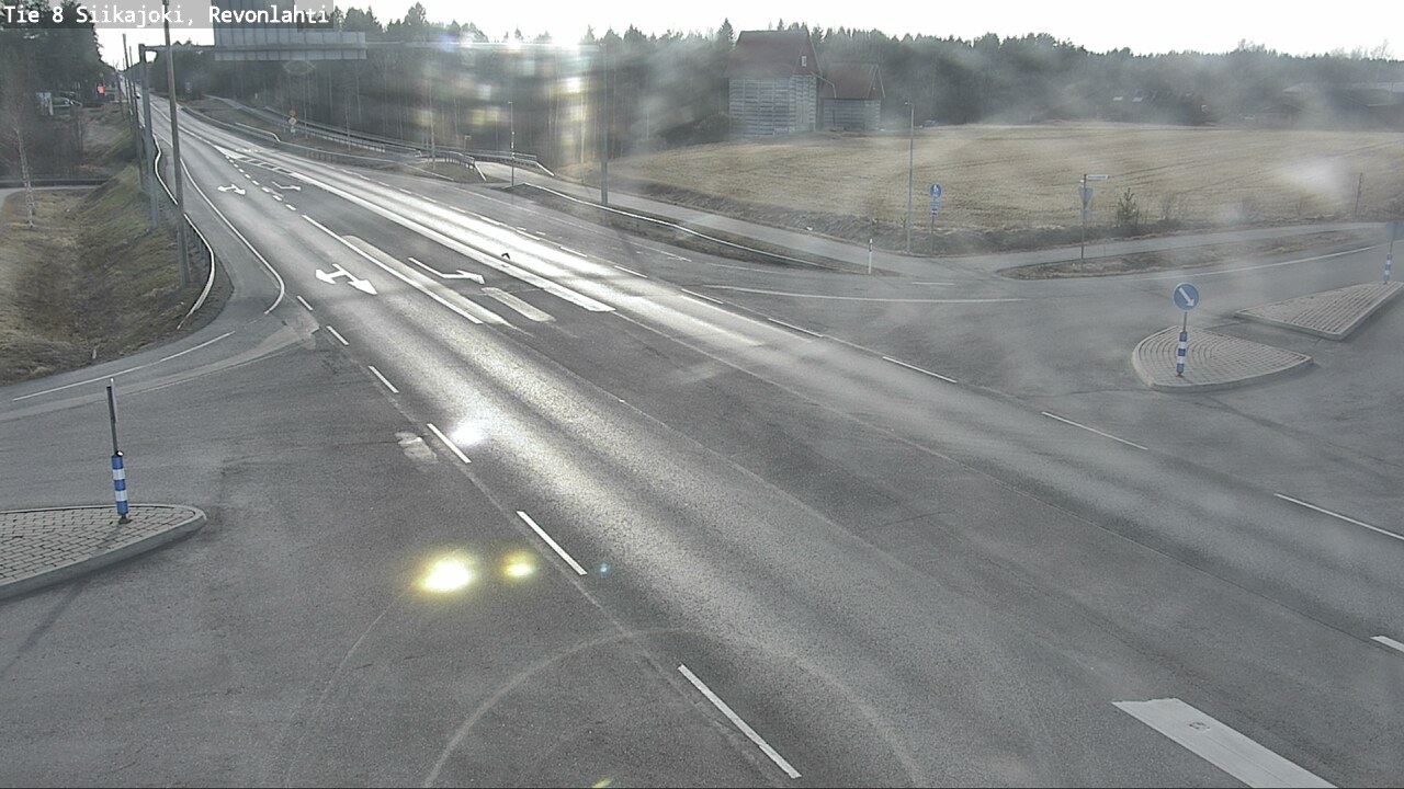 Weather Camera Image Väg 8 Siikajoki, Revolax, Siikajoki, Pohjois-Pohjanmaa