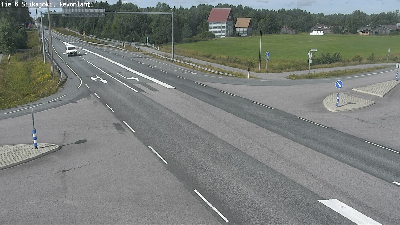 Weather Camera Image Road 8 Siikajoki, Revonlahti, Siikajoki, Pohjois-Pohjanmaa