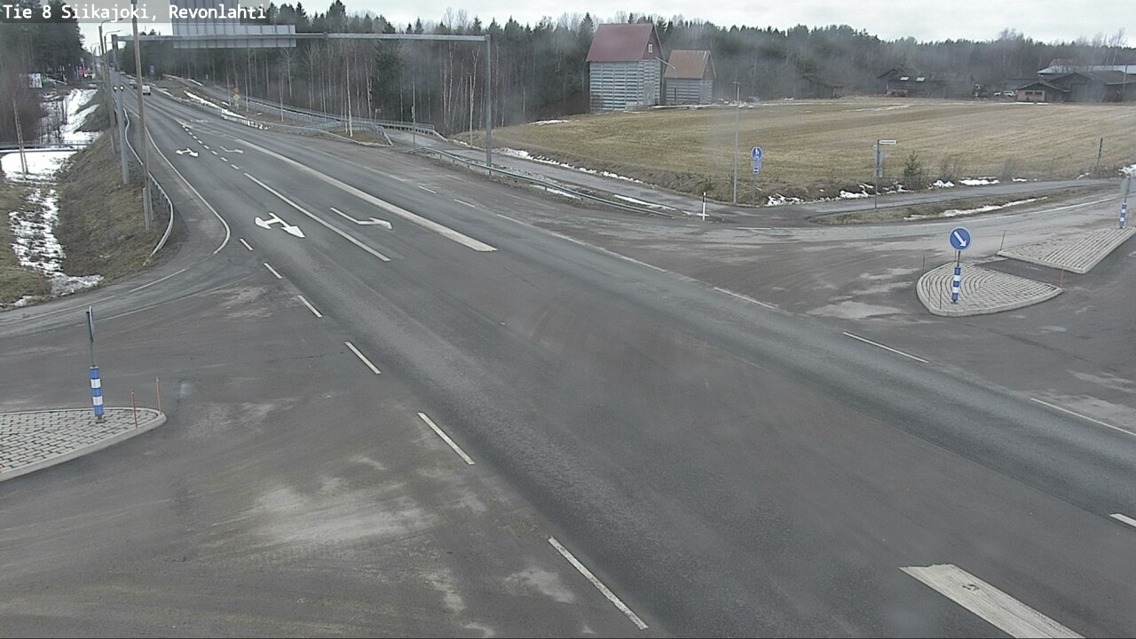 Weather Camera Image Väg 8 Siikajoki, Revolax, Siikajoki, Pohjois-Pohjanmaa
