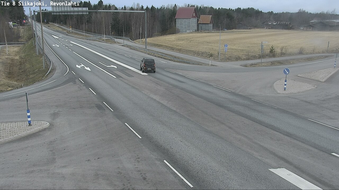 Weather Camera Image Road 8 Siikajoki, Revonlahti, Siikajoki, Pohjois-Pohjanmaa