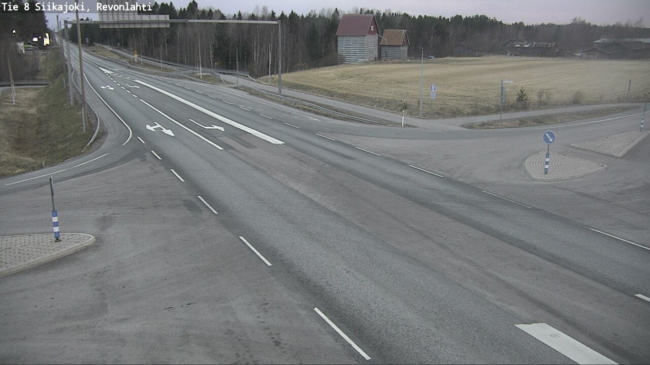 Weather Camera Image Väg 8 Siikajoki, Revolax, Siikajoki, Pohjois-Pohjanmaa