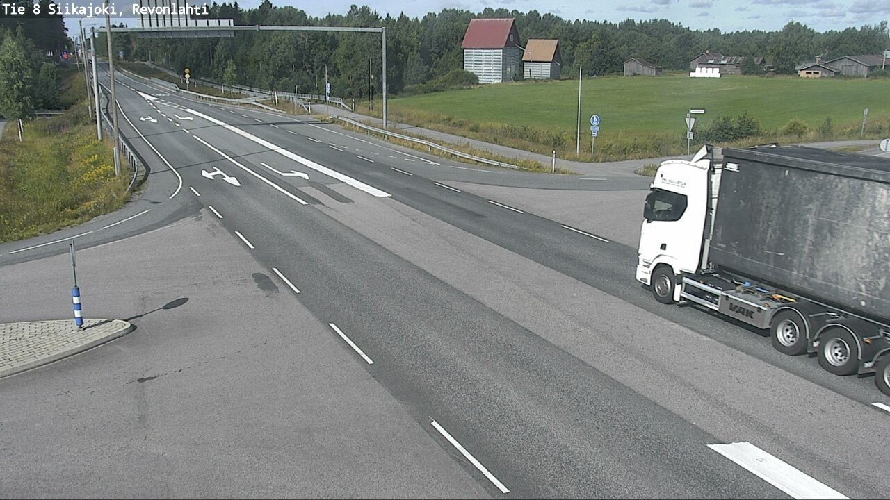 Weather Camera Image Väg 8 Siikajoki, Revolax, Siikajoki, Pohjois-Pohjanmaa