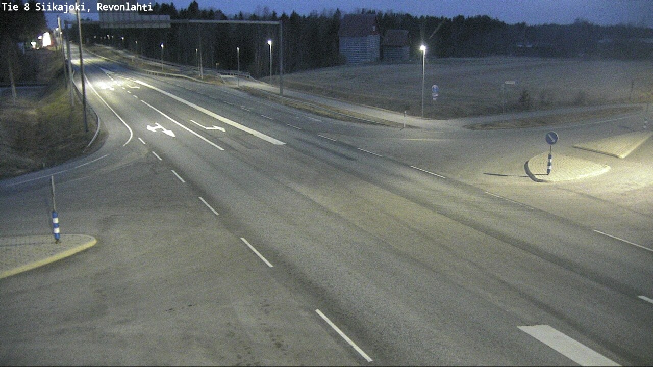 Weather Camera Image Väg 8 Siikajoki, Revolax, Siikajoki, Pohjois-Pohjanmaa