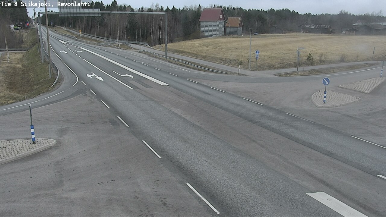 Weather Camera Image Road 8 Siikajoki, Revonlahti, Siikajoki, Pohjois-Pohjanmaa