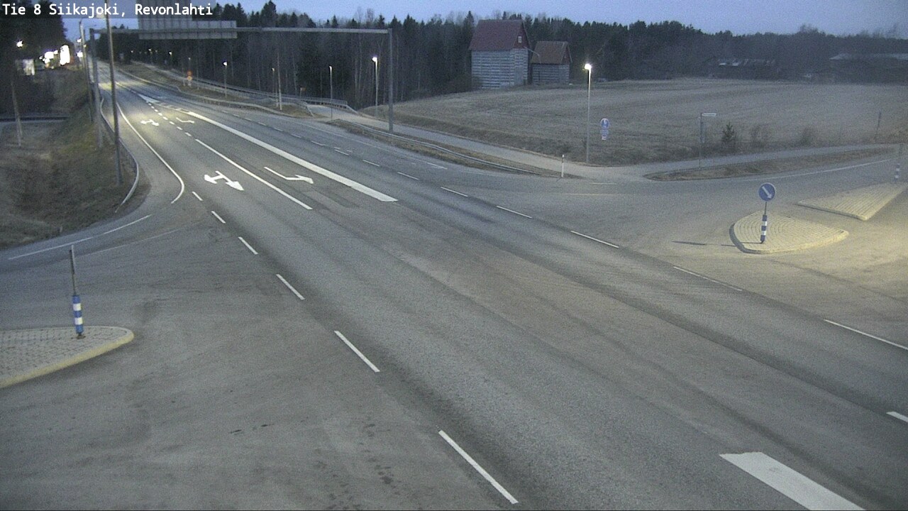 Weather Camera Image Väg 8 Siikajoki, Revolax, Siikajoki, Pohjois-Pohjanmaa