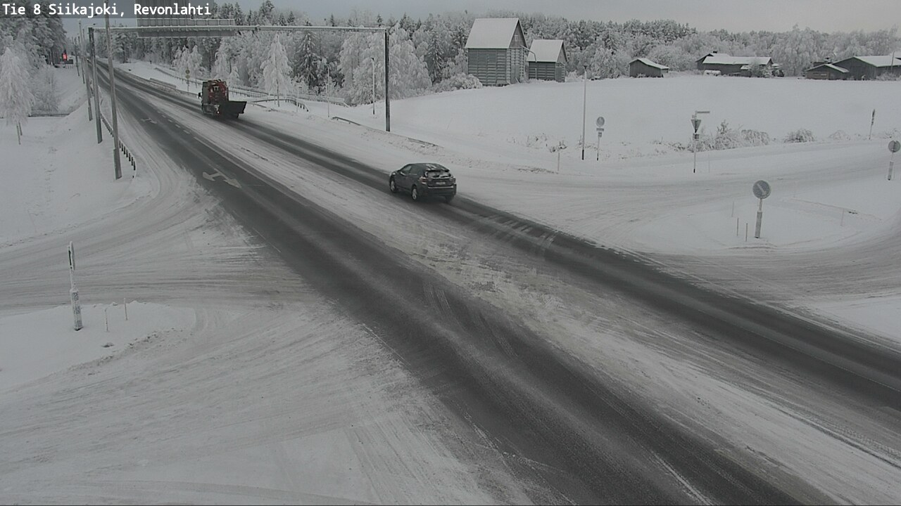 Weather Camera Image Road 8 Siikajoki, Revonlahti, Siikajoki, Pohjois-Pohjanmaa