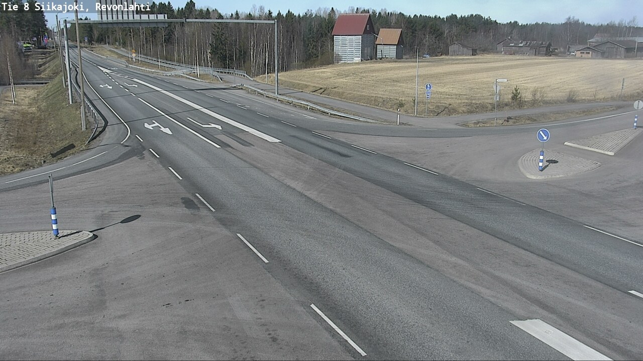 Weather Camera Image Väg 8 Siikajoki, Revolax, Siikajoki, Pohjois-Pohjanmaa