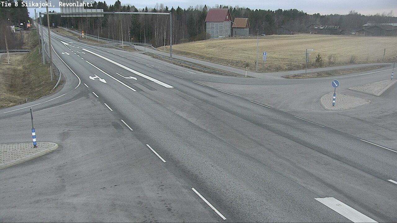 Weather Camera Image Väg 8 Siikajoki, Revolax, Siikajoki, Pohjois-Pohjanmaa