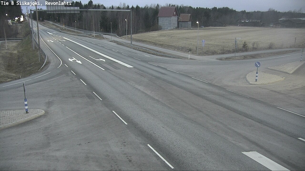 Weather Camera Image Väg 8 Siikajoki, Revolax, Siikajoki, Pohjois-Pohjanmaa
