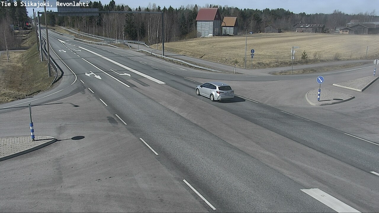 Weather Camera Image Väg 8 Siikajoki, Revolax, Siikajoki, Pohjois-Pohjanmaa