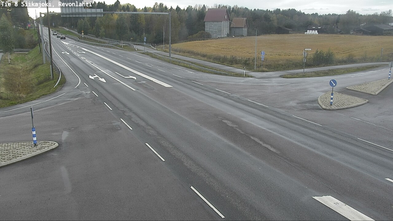Weather Camera Image Road 8 Siikajoki, Revonlahti, Siikajoki, Pohjois-Pohjanmaa