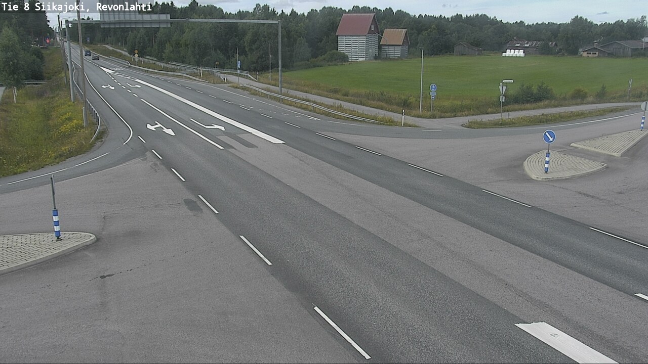 Weather Camera Image Road 8 Siikajoki, Revonlahti, Siikajoki, Pohjois-Pohjanmaa