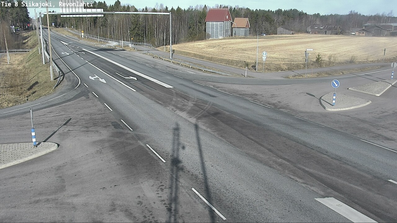 Weather Camera Image Väg 8 Siikajoki, Revolax, Siikajoki, Pohjois-Pohjanmaa