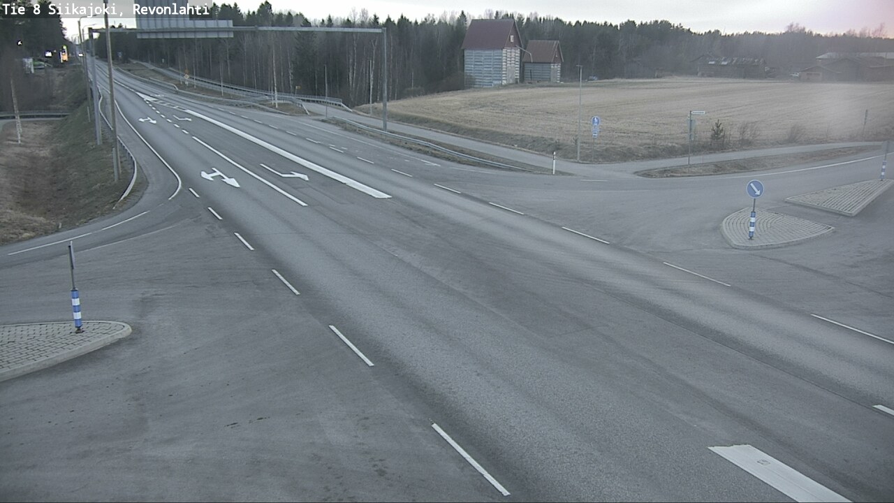Weather Camera Image Väg 8 Siikajoki, Revolax, Siikajoki, Pohjois-Pohjanmaa