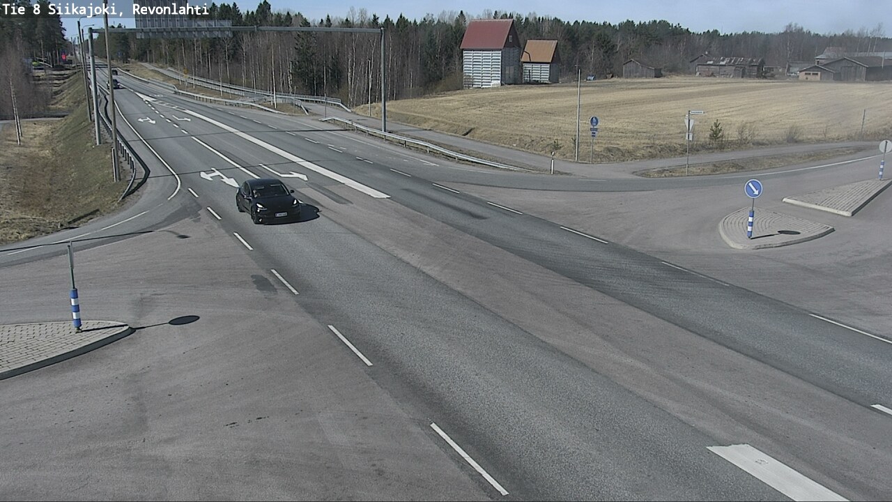 Weather Camera Image Väg 8 Siikajoki, Revolax, Siikajoki, Pohjois-Pohjanmaa