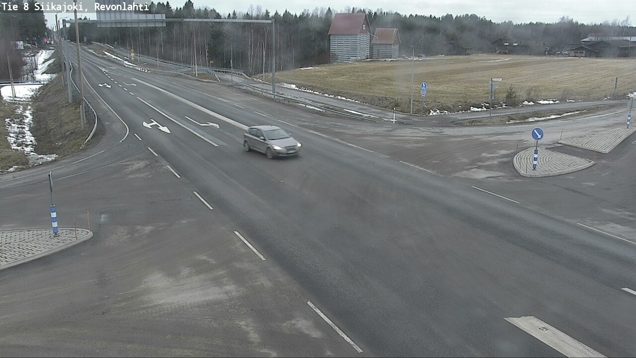 Weather Camera Image Väg 8 Siikajoki, Revolax, Siikajoki, Pohjois-Pohjanmaa