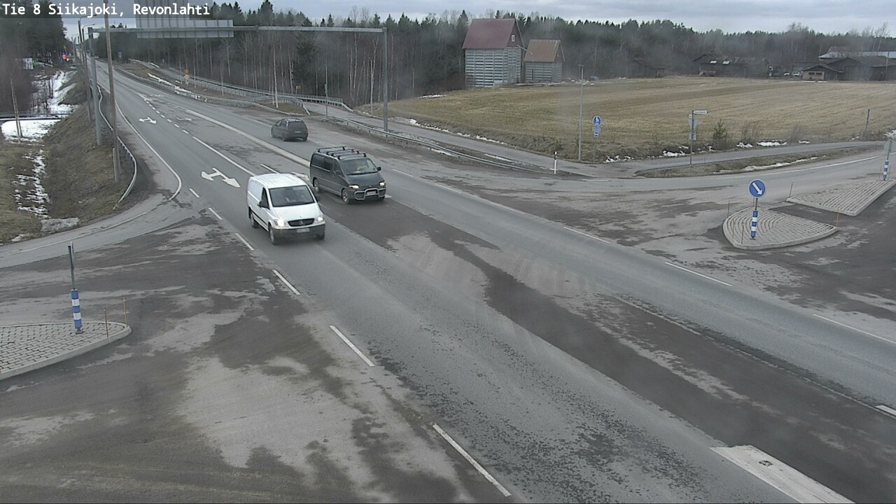 Weather Camera Image Road 8 Siikajoki, Revonlahti, Siikajoki, Pohjois-Pohjanmaa