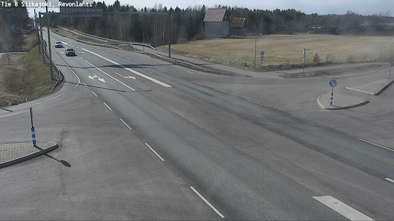 Weather Camera Image Väg 8 Siikajoki, Revolax, Siikajoki, Pohjois-Pohjanmaa