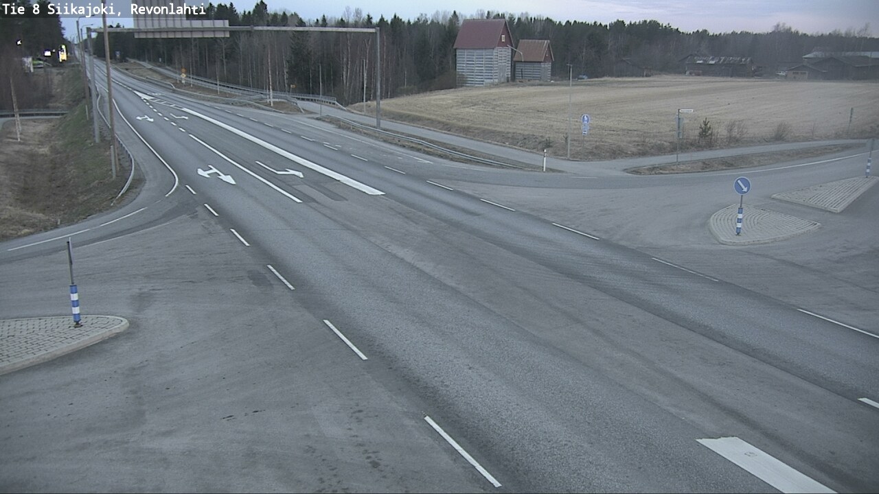 Weather Camera Image Väg 8 Siikajoki, Revolax, Siikajoki, Pohjois-Pohjanmaa