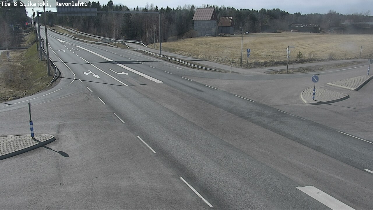 Weather Camera Image Väg 8 Siikajoki, Revolax, Siikajoki, Pohjois-Pohjanmaa