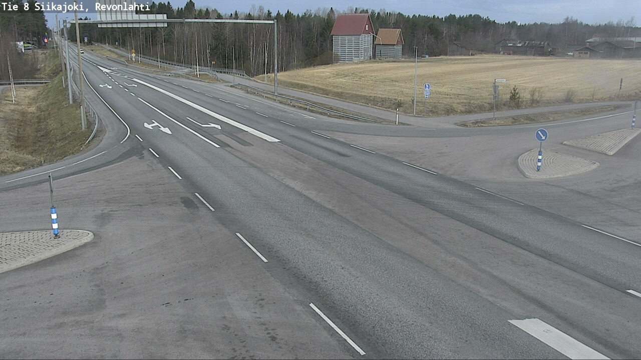 Weather Camera Image Road 8 Siikajoki, Revonlahti, Siikajoki, Pohjois-Pohjanmaa