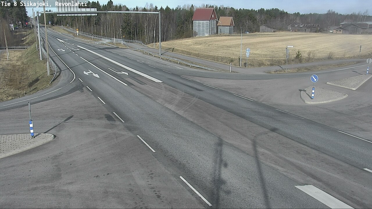 Weather Camera Image Väg 8 Siikajoki, Revolax, Siikajoki, Pohjois-Pohjanmaa