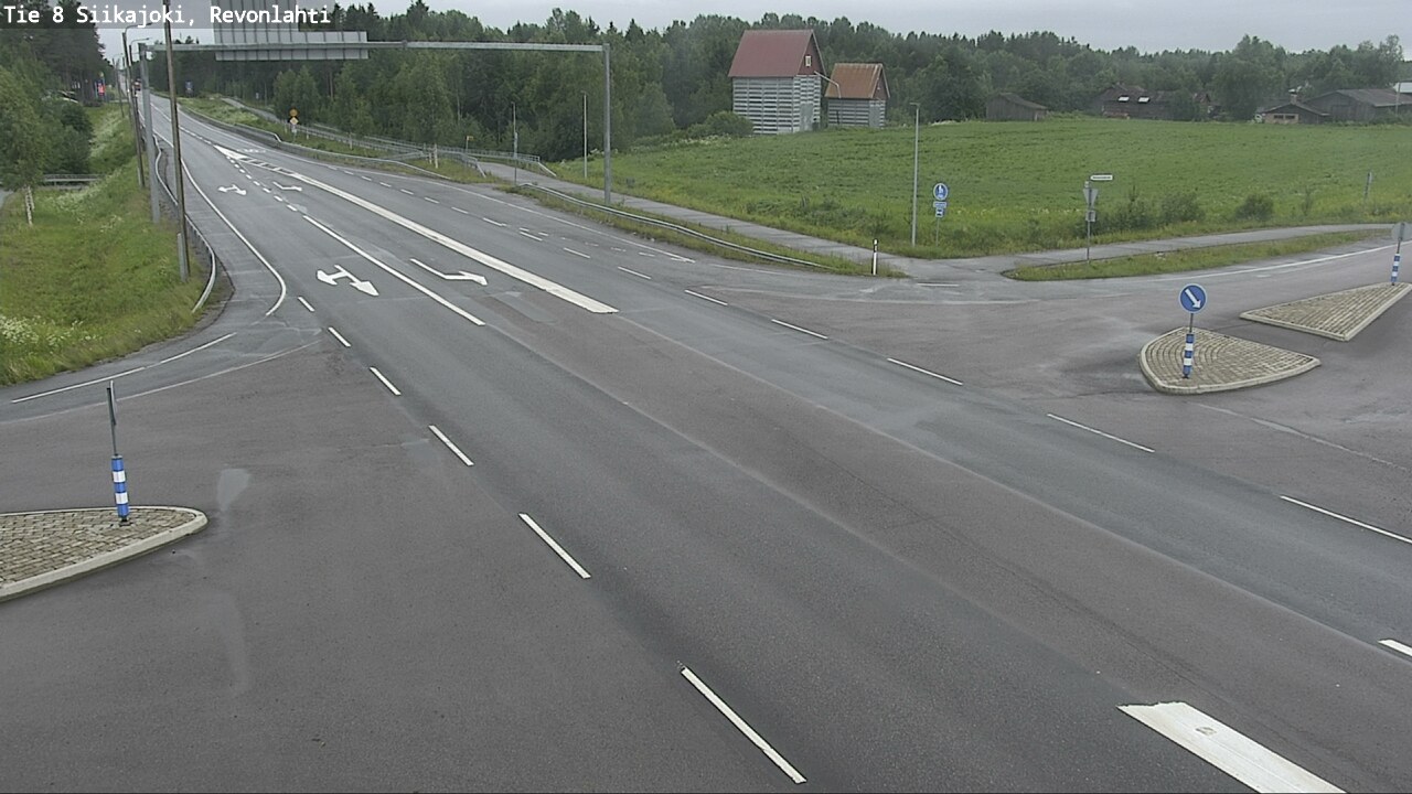 Weather Camera Image Väg 8 Siikajoki, Revolax, Siikajoki, Pohjois-Pohjanmaa