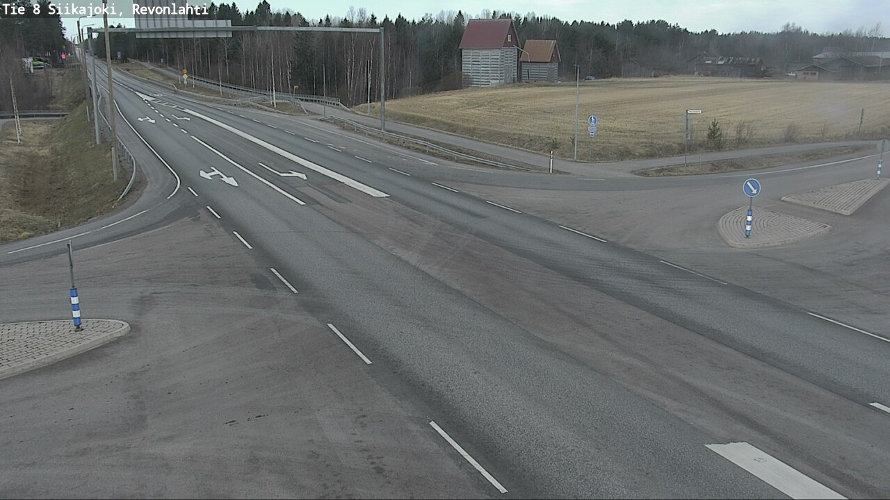 Weather Camera Image Väg 8 Siikajoki, Revolax, Siikajoki, Pohjois-Pohjanmaa