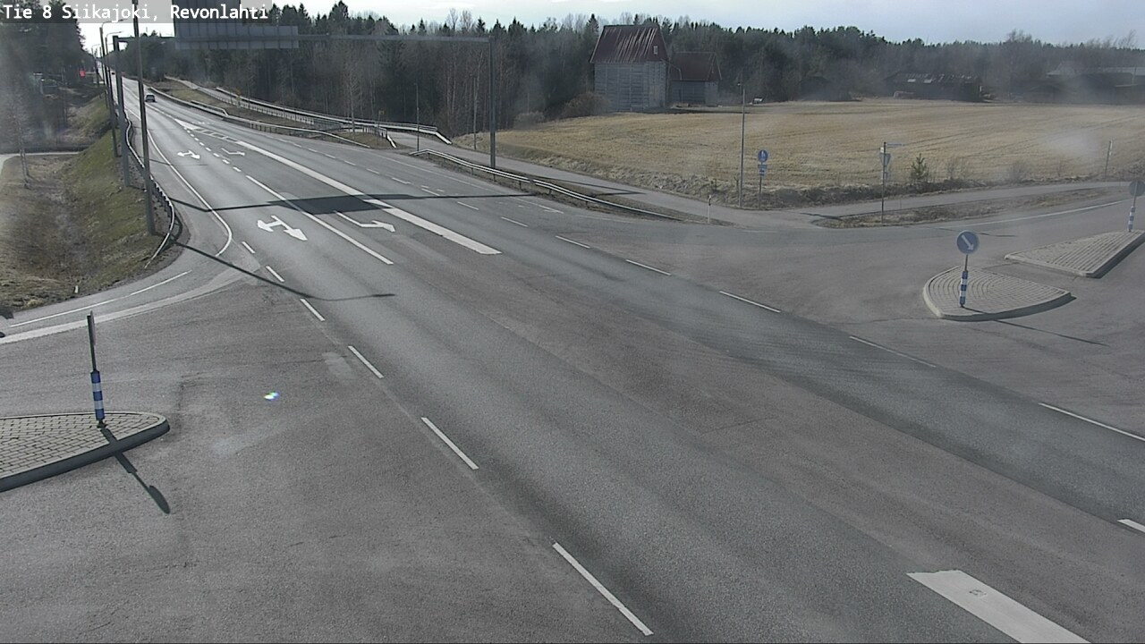 Weather Camera Image Väg 8 Siikajoki, Revolax, Siikajoki, Pohjois-Pohjanmaa
