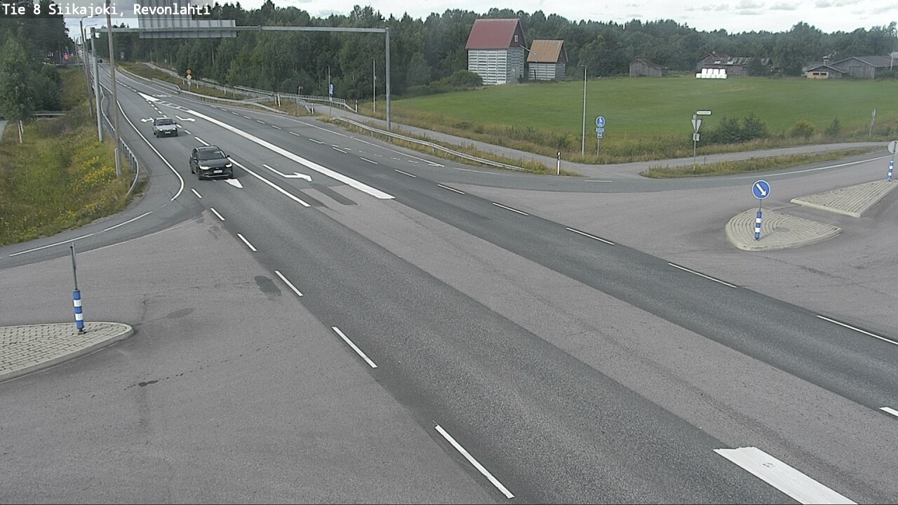 Weather Camera Image Road 8 Siikajoki, Revonlahti, Siikajoki, Pohjois-Pohjanmaa