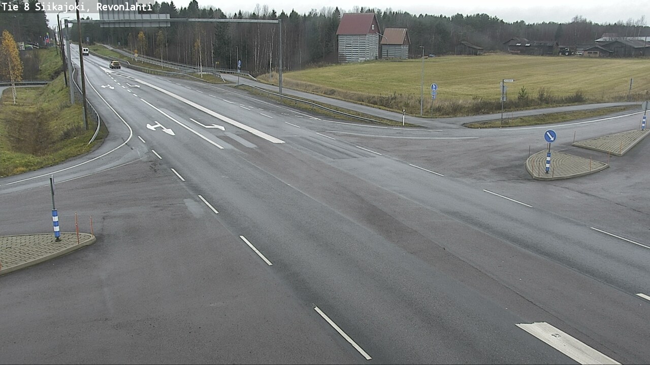Weather Camera Image Väg 8 Siikajoki, Revolax, Siikajoki, Pohjois-Pohjanmaa