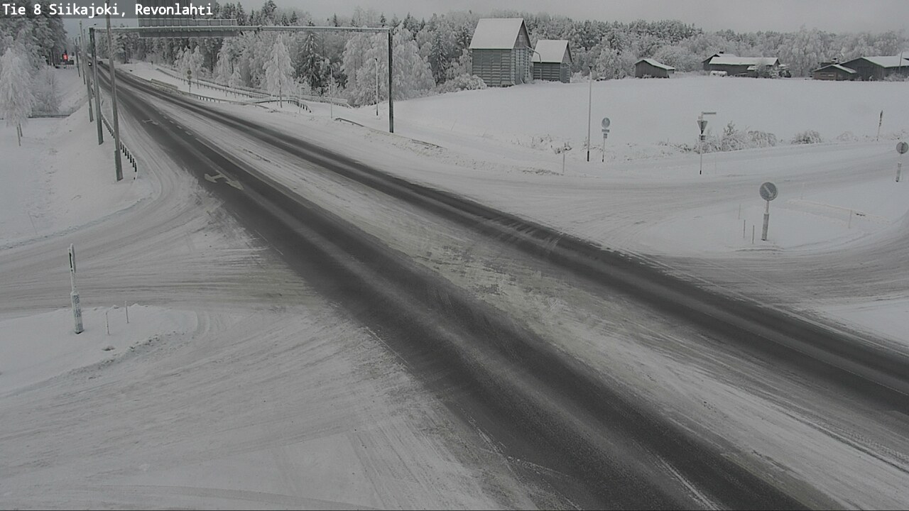 Weather Camera Image Road 8 Siikajoki, Revonlahti, Siikajoki, Pohjois-Pohjanmaa