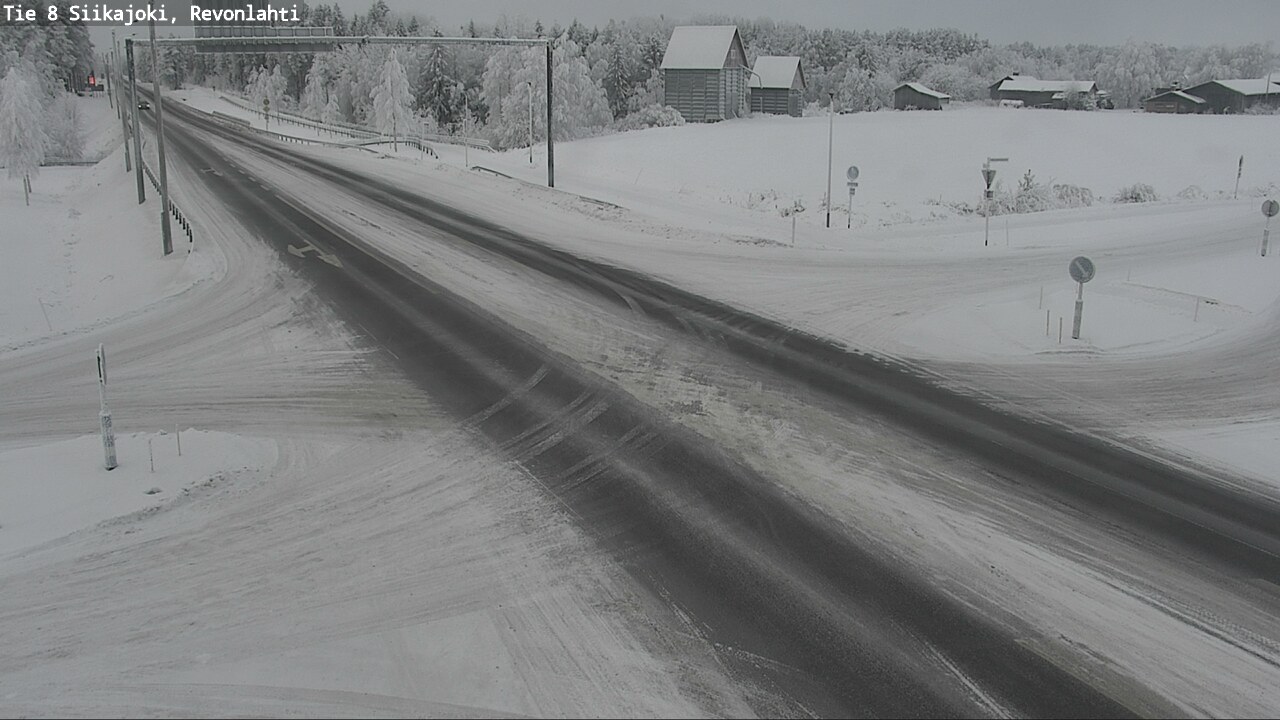 Weather Camera Image Road 8 Siikajoki, Revonlahti, Siikajoki, Pohjois-Pohjanmaa