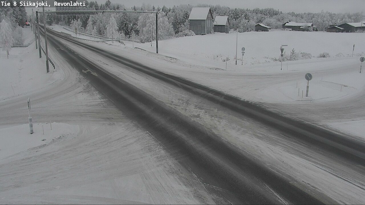 Weather Camera Image Road 8 Siikajoki, Revonlahti, Siikajoki, Pohjois-Pohjanmaa