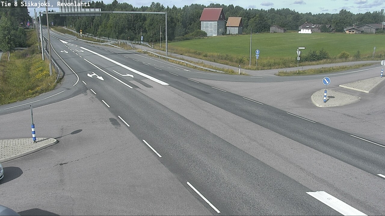 Weather Camera Image Road 8 Siikajoki, Revonlahti, Siikajoki, Pohjois-Pohjanmaa