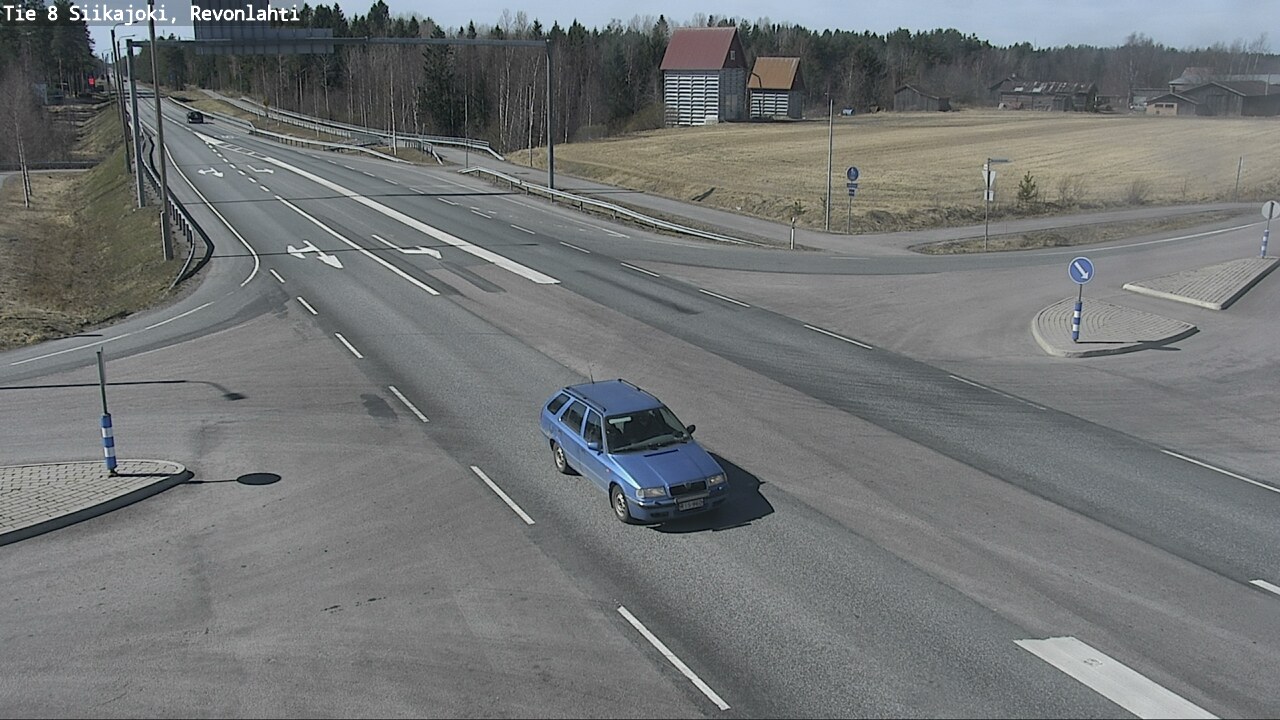 Weather Camera Image Väg 8 Siikajoki, Revolax, Siikajoki, Pohjois-Pohjanmaa