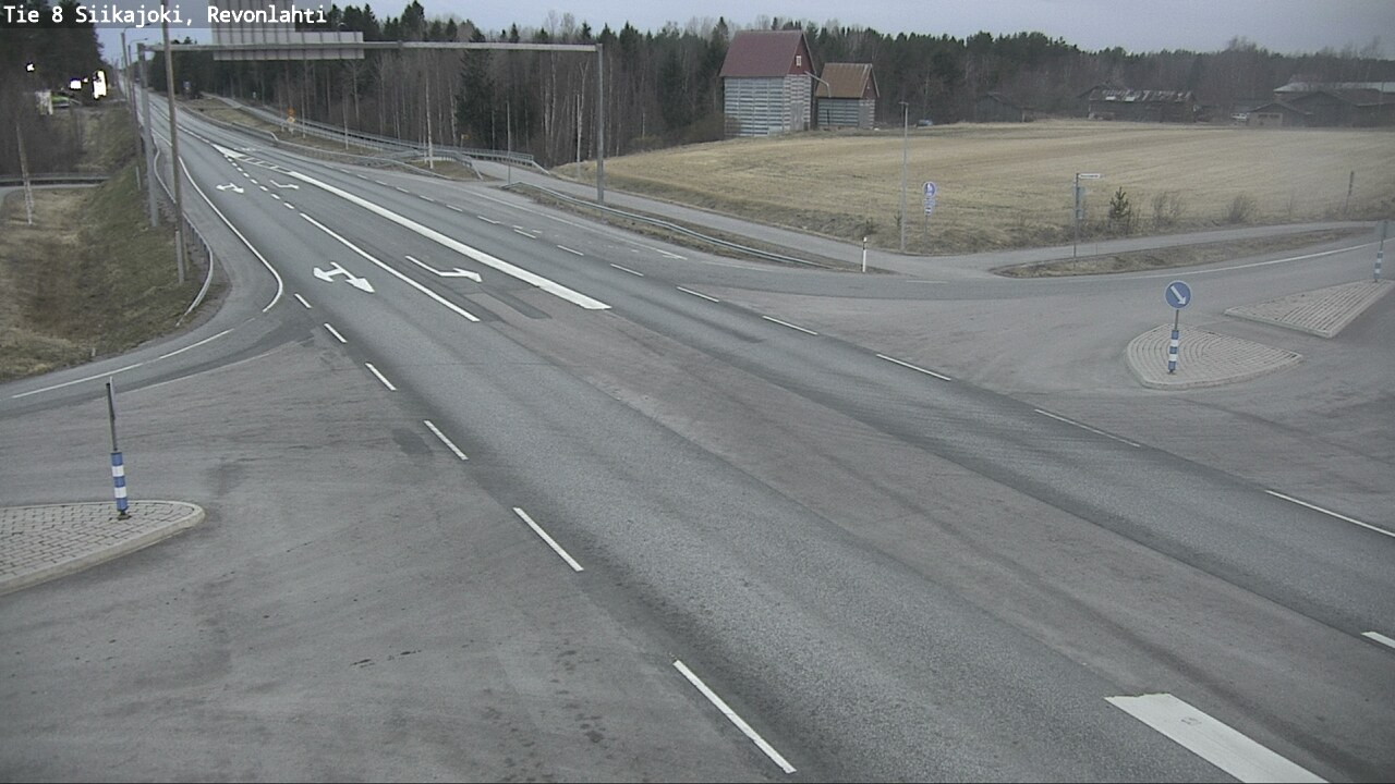 Weather Camera Image Väg 8 Siikajoki, Revolax, Siikajoki, Pohjois-Pohjanmaa
