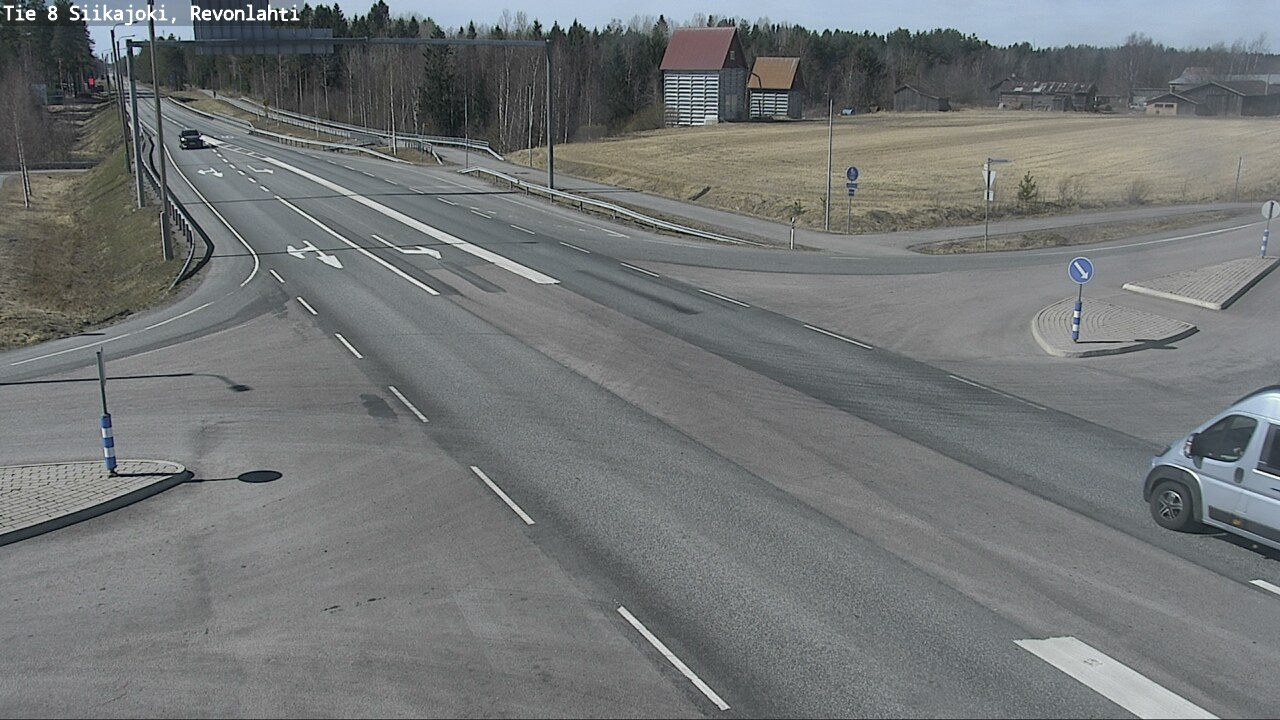 Weather Camera Image Väg 8 Siikajoki, Revolax, Siikajoki, Pohjois-Pohjanmaa