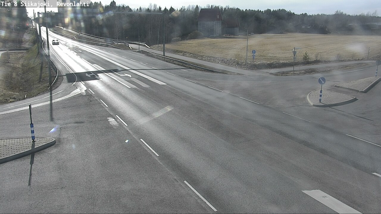 Weather Camera Image Väg 8 Siikajoki, Revolax, Siikajoki, Pohjois-Pohjanmaa