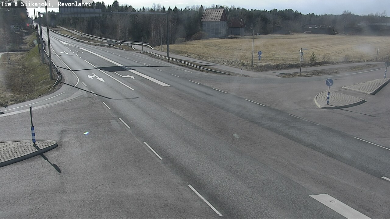 Weather Camera Image Väg 8 Siikajoki, Revolax, Siikajoki, Pohjois-Pohjanmaa